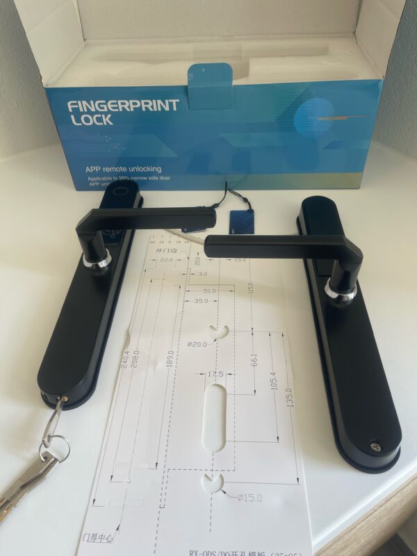 Smart lock - Elektronisk dørlås - Sort - TT lock App - Image 2