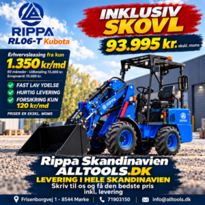 Rippa minilæsser RL06T med frontskovl