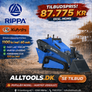 Rippa RS06-03 minilæsser med Kubota-motor
